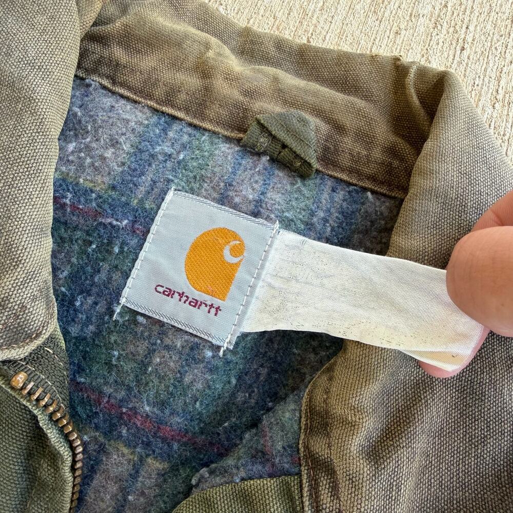 Carhartt faded green detroit work wear jacket - Picture 5 of 8